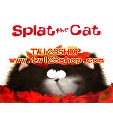 12本啪塔貓英文原版繪本Splat the Cat 貼紙書立體翻翻書貼紙